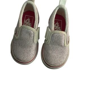 Vans Girls Pink Glitter Infant Sneaker Shoes Size 4.5